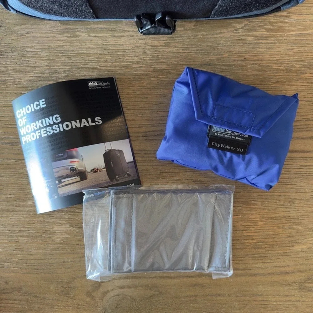 NEW 📸 Think Tank Photo CityWalker 30 Shoulder Camera Bag-Black/Blue-DSLR-Laptop